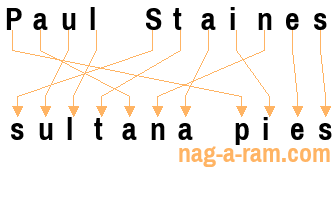 An anagram of 'Paul Staines' is 'sultana pies'