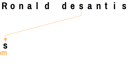 An anagram of 'Ronald desantis' is 's'