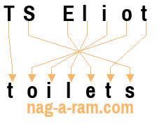 An anagram of 'TS Eliot ' is 'toilets'