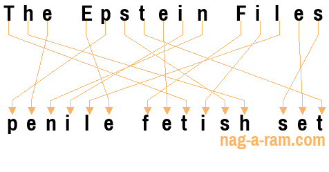 An anagram of 'The Epstein Files' is 'penile fetish set'