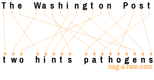 An anagram of 'The Washington Post ' is 'two hints pathogens'